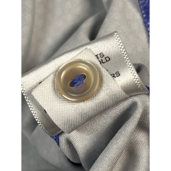 Peter Millar Summer Comfort‎ Polo Shirt Men XL Blue Geometric Golf Athletic - Picture 8 of 9